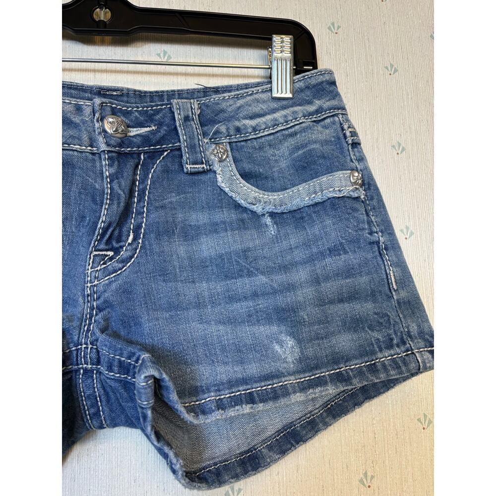 Miss Me jw4288h13 Studded Short Size 27 Low Rise Embellished Boho Festival Y2K - Picture 5 of 8
